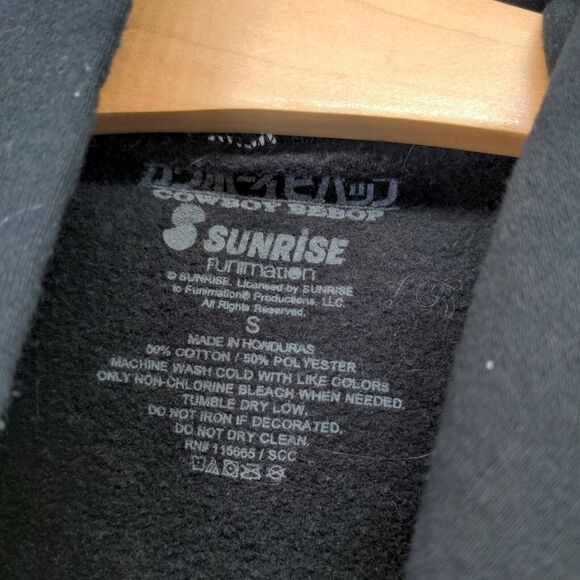 Funimation Sunrise Cowboy Bebop Hoodie Size Small Black Graphic TANK! Anime - Picture 12 of 12